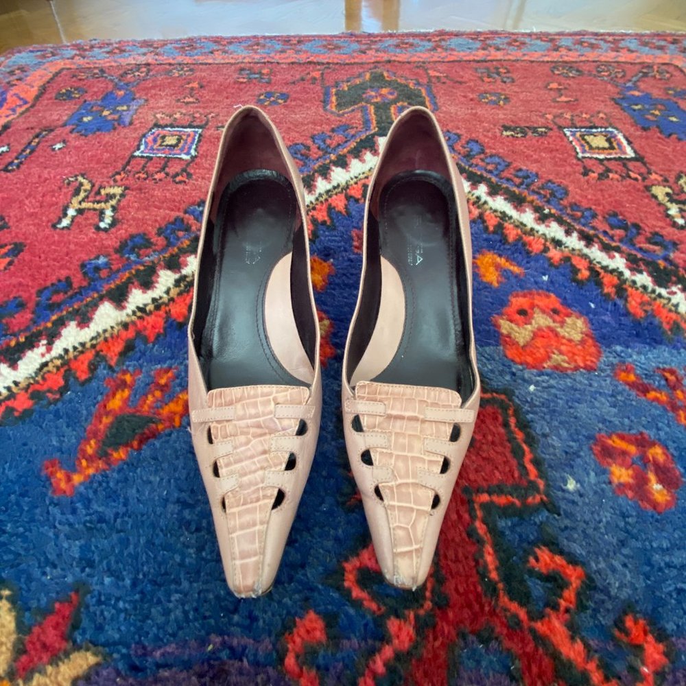 pink designer shoes